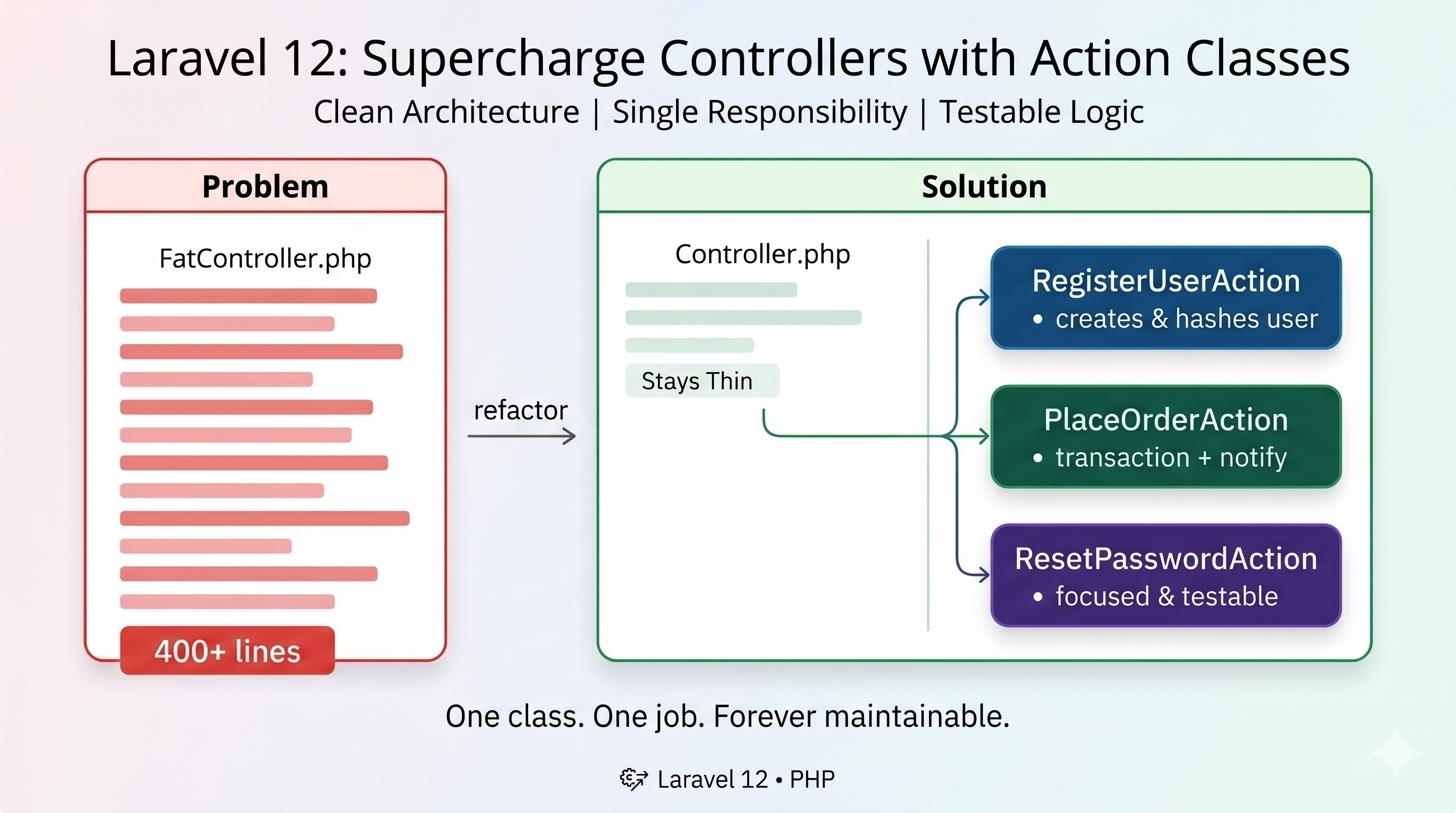 laravel-12-business-logic-how-to-build-action-classes-for-clean-architecture